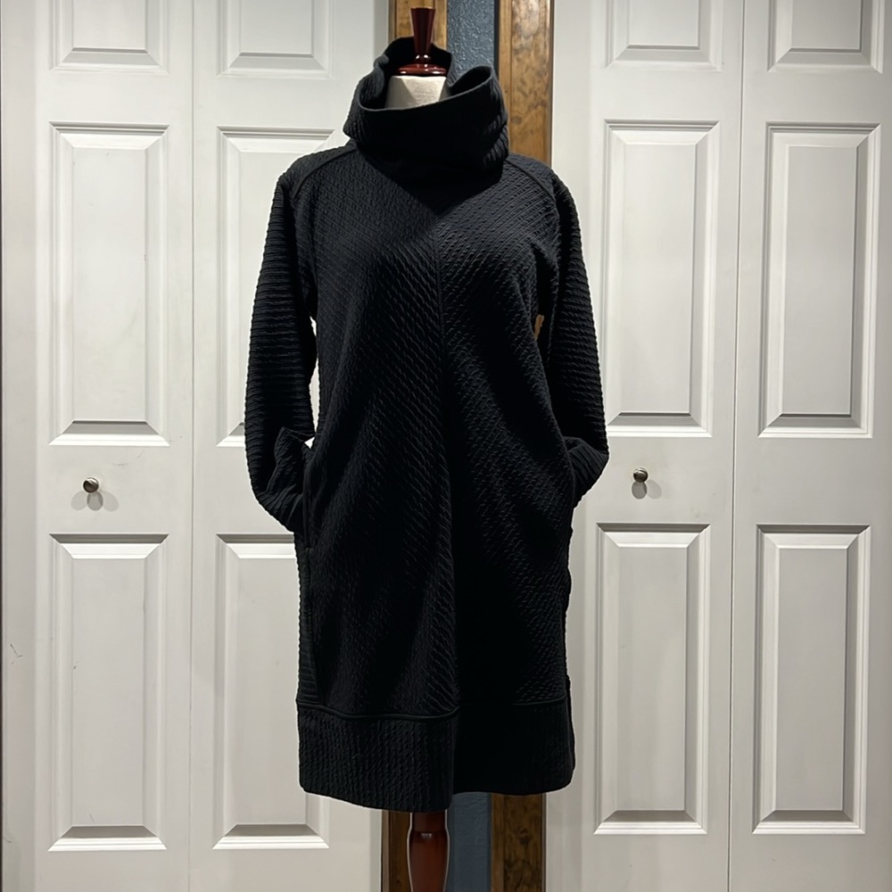 Athleta black sweater dress